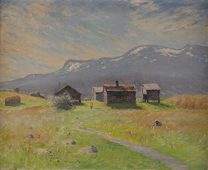 Anton Genberg Norrlandsk fabovall oil painting picture